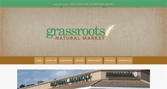 Desktop Screenshot of grassrootsnaturalfoods.com
